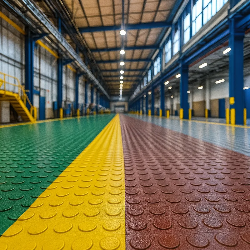 Rubber Flooring in Factory