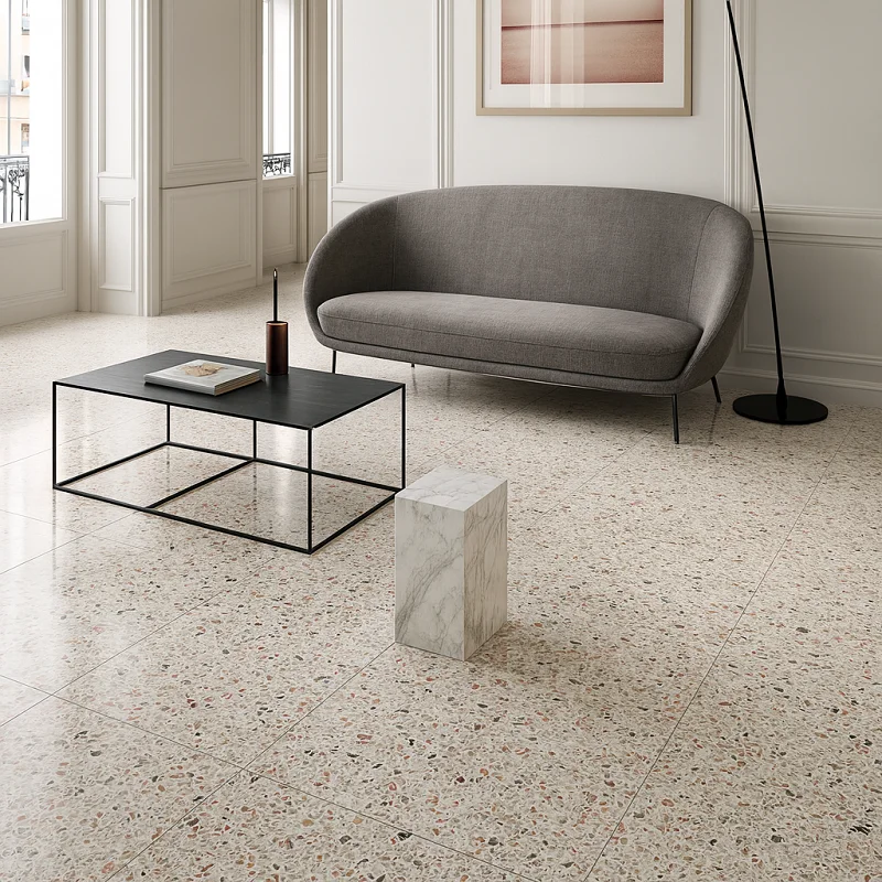 Terrazzo Flooring in Living Room