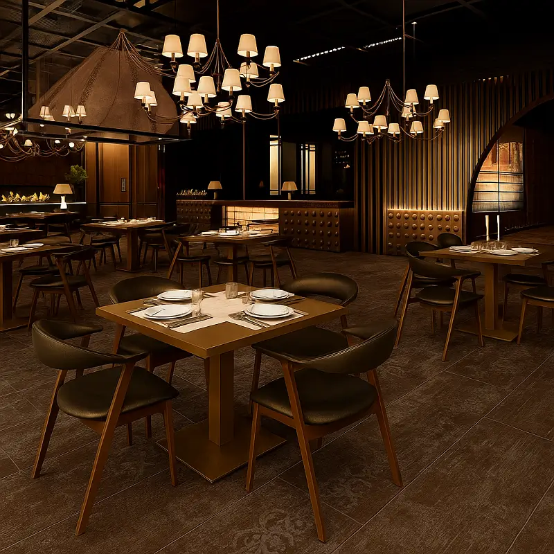 Vinyl Flooring in Restaurant