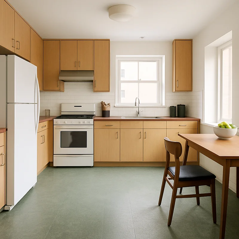 Linoleum Flooring in Kitchens