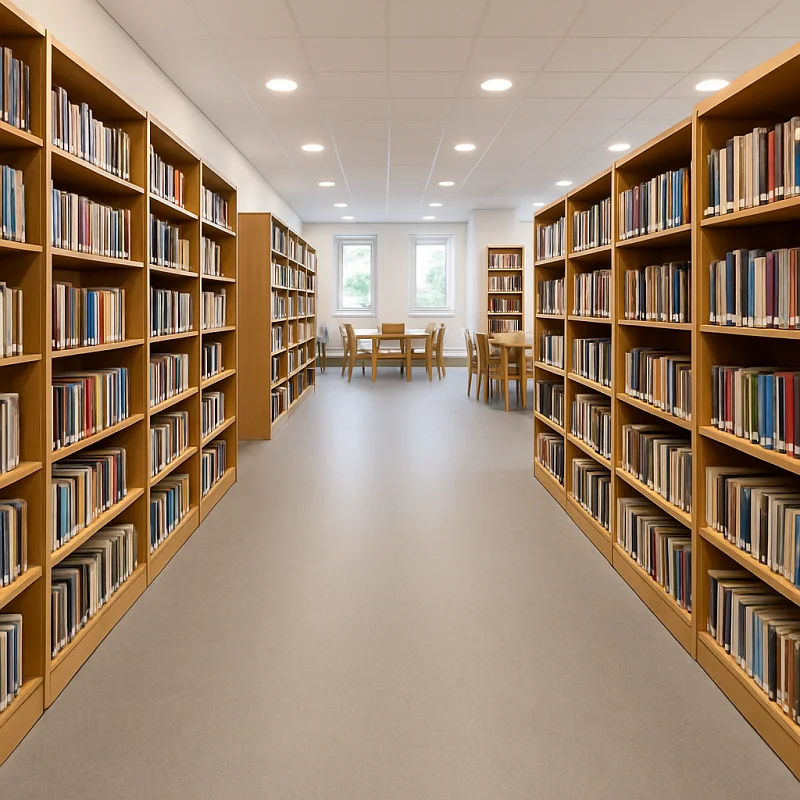 Linoleum Flooring in Libraries