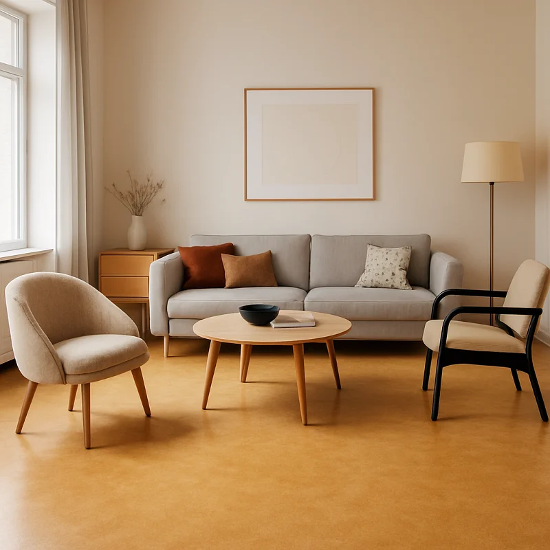 Linoleum Flooring in Living Rooms