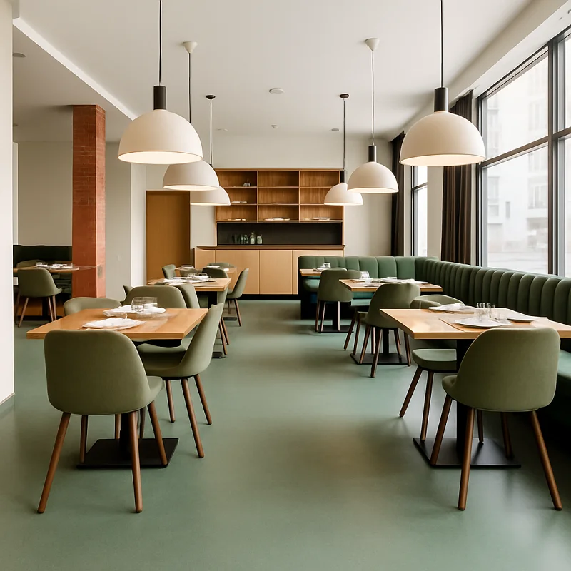 Linoleum Flooring in Restaurants