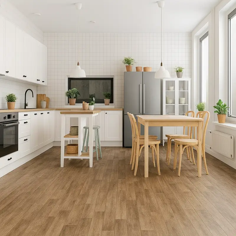 PVC Flooring in Kitchen