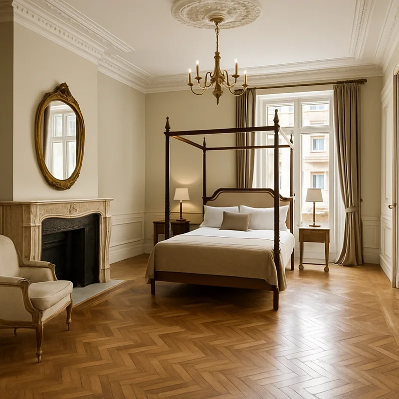 Parquet Flooring in Bedroom