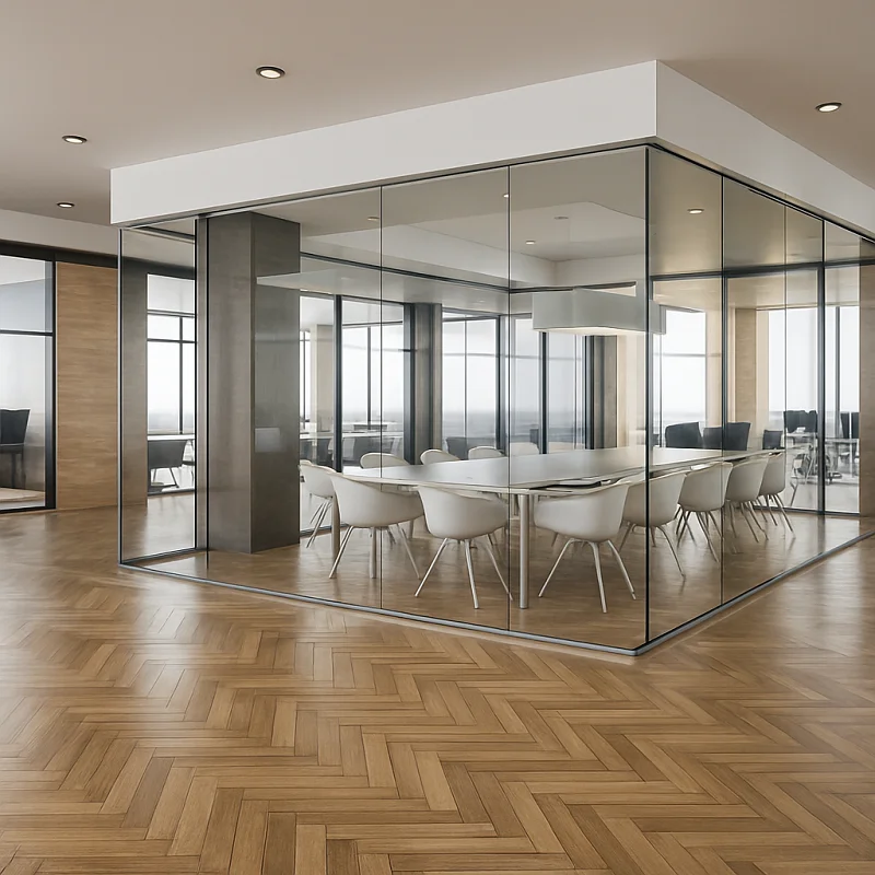 Parquet Flooring in Meeting Room