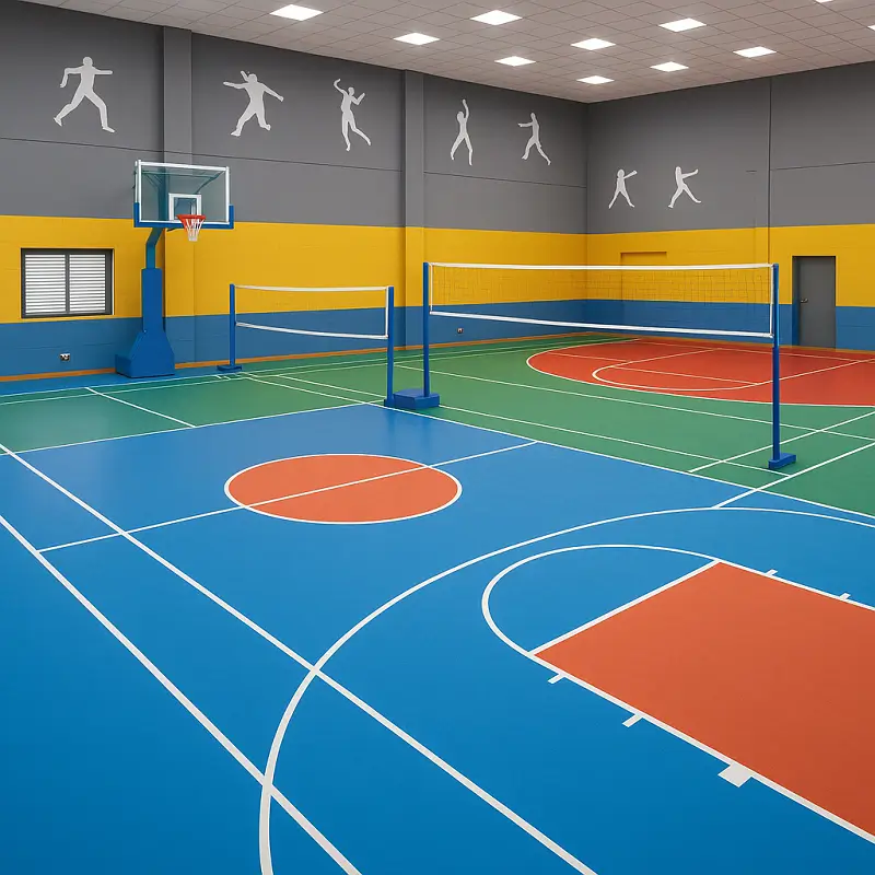 Sports Flooring in Indoor Sports Courts
