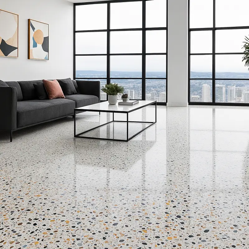 Terrazzo Tiles in Living Rooms