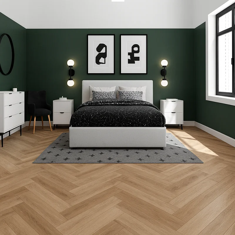 WPC Flooring in Bedroom